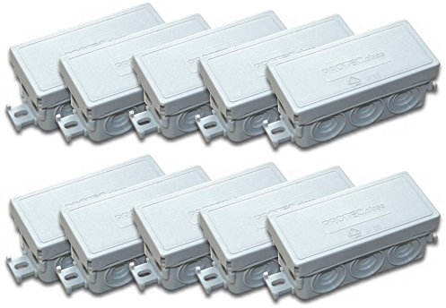Protec.class 4389 Lot de 10 boîtes de dérivation FR-Gris