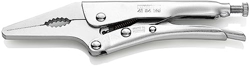 KNIPEX - 41 34 165 Knipex Tools LP - 4134165 6-1/4 Grip Pliers w/Long, Narrow Jaw, Nickel Plated