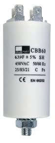 luth Kondensator Anlaufkondensator universal Waschmaschine 6,3uF 6,3 uF 450V