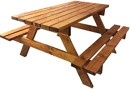 TOTAL WOOD 2012 Picknicktisch Bierbank 150 cm Picknickbank Bank Tisch Camping Gartenbank