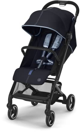 Cybex Gold Kinderwagen Beezy mit One-Pull Harness, Ab Geburt bis ca. 4 Jahre (max. 22 kg), Kompakt und ergonomisch, Ocean Blue (Blau)
