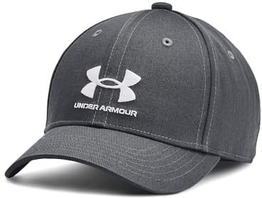 Under Armour Verstellbare Kappe für Jungen mit Markenlogo, grau, Einheitsgröße