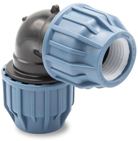 Baumaxxe Codo de compresión 90° PP PN16 40 mm - bm311