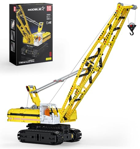 Mould King Technik 15069 Ferngesteuert Kran Bausteine LKW Raupenkran Klemmbausteine mit Hebehaken Baufahrzeug Geschenke Für Kinder Fans Erwachsene(1292 Teile)