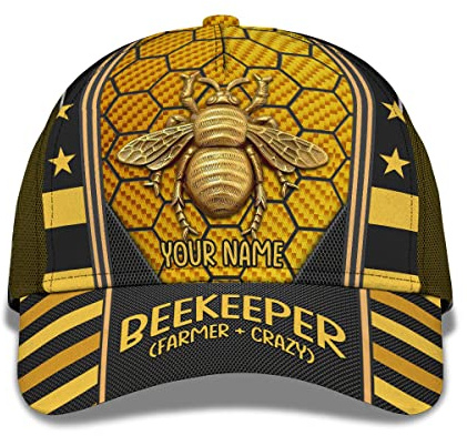 Cap Animal Abeille Apiculteur Agriculteur Crazy Hive Bumblebee Trucker Cap Coton Casquette De Chasse Rétro Hip Pop Casquette pour Homme, Running, Cadeau