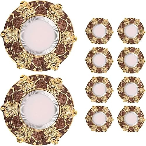 Kanduo JSY Paquet de 10 plafonniers encastrés à LED à intensité Variable, luminaires LED à Montage au Plafond for, Marron pour Salon Cuisine Couloir (Color : 7w)