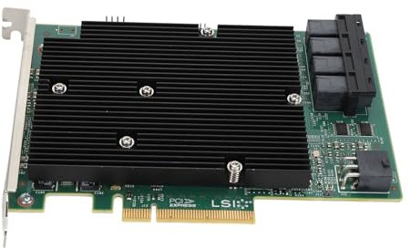 LSI SAS 9300-16I HBA Card, 12Gb/s SAS Controller HBA Card with 16 SATA SAS Port, SATA+SAS HBA Host Bus Adapter Card Compatible for Windows,Linux, VMware, FreeBSD