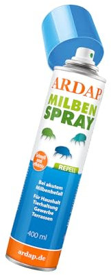 ARDAP Repell Milbenspray 400ml - Anti Milben Spray - Milbenspray für Matratzen - Milbenspray Hühner - Gegen Milben für Hühner - Milben Stop bei akutem Milbenbefall - Wirkt schnell & effektiv (PT19)
