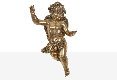 FIGURA ANGEL RESINA DORADO