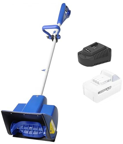 Pala Da Neve Elettrica Senza Spazzole, Spazzaneve Leggero con Batteria e Caricabatterie, Doppio Interruttore Di Sicurezza, Spazzaneve a Batteria per La Rimozione Della Neve Invernale Dal Vialetto(One