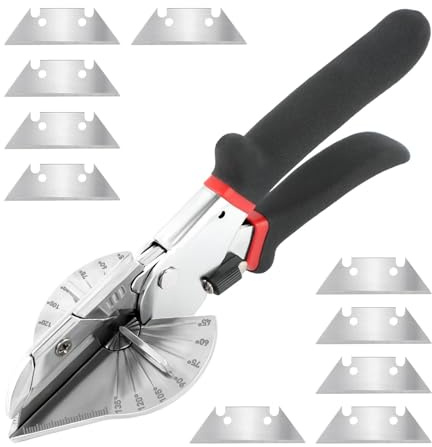 Miter Shears for Molding, Multi Angle Miter Shears with 10 Blades