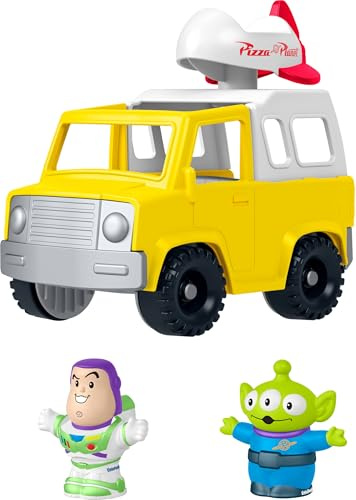 Fisher-Price - Disney und Pixar Toy Story Pizza Planet Truck Kinderspielzeug mit Buzz Lightyear und Alienfiguren für Kinder ab 18 Monaten