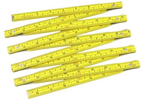Fuel Tank Dipstick, 2m/6.5ft 10-Section Folding Ruler, Yellow Oil Tank Level Gauge for Heating Oil & Diesel, Portable Measuring Stick for Residential & Commercial Fuel Tanks