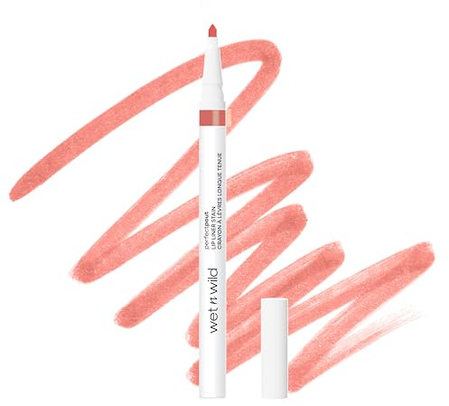 Wet n Wild Perfect Pout Lip Liner Stain, Perfilador de Labios a Prueba de Transferencia, Punta Afilada para una Alta Precisión y Lado Plano para Rellenar Fácilmente, Larga Duración, I'm Blushing