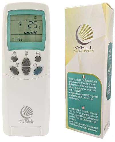 Wellclima Telecomando Universale per Climatizzatori LG, WEC-LG3, Compatibile con Tutti i Modelli, Simile ai Telecomandi Originali, Utilizzo Immediato, Funzioni Avanzate, Supporto Diretto