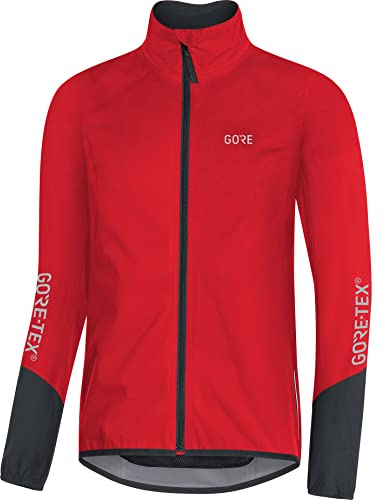 GORE Wear C5 Giacca da ciclismo per uomo GORE-TEX, L, Rosso/Nero