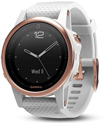 Garmin Fenix 5s Rosegold Multisport GPS Watch with Outdoor Navigation and Wrist-Based Heart Rate (Renewed)