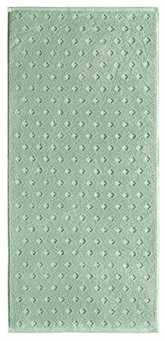 Erwin Müller Walk-Frottier Handtuch Baden Baden Jade Größe 50x100 cm - extra saugstark, schnell trocknend, samtweich, beidseitige Schlaufen