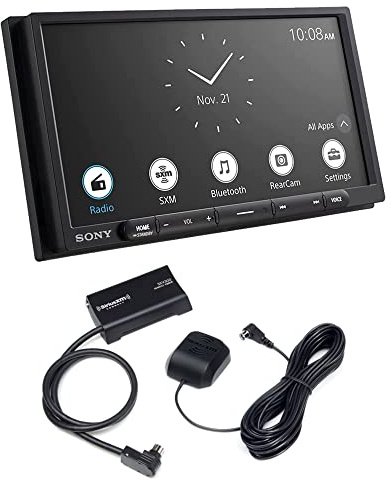 Sony XAVAX6000 Car Audio 6.95 Inch Media Receiver w/CarPlay & Android Auto w/SiriusXM Satellite Radio in Dash Vehicle Tuner for Compatible Receivers