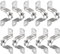 DTGN 66x18x25mm(LxWxH) Two Hole Strap - 100Pack - Good for Industrial 25mm Dia Pipe Fixing - 304 Stainless Steel Rigid Pipe Strap Clamp - Silver Tone
