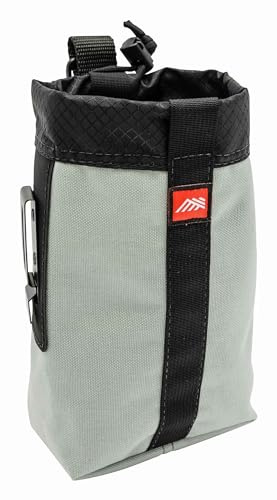 DIAMONDBACK DB Sax Tool Pouch with Belt Clip - Modular Clip On Tool Pouch for Belts, Vests, and Panels - Ideal Carpenter and Electrician Tool Pouch for Nails and Screws (Silver with Black Webbing)