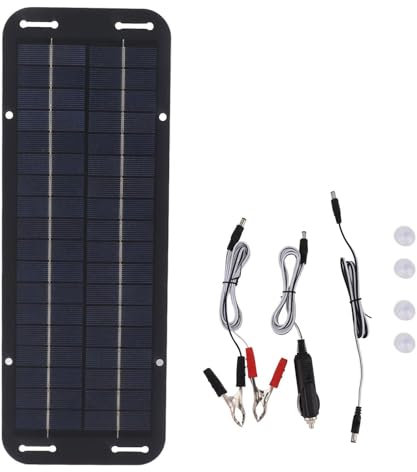 Caricabatterie solare per batteria per auto - Caricatore per pannello solare per auto da 12 V, Caricatore di mantenimento per batteria per auto | Mantenitore di carica di mantenimento per caricabatter