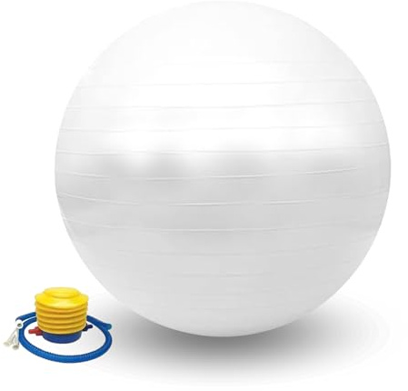 MAGIC SELECT Palla da Yoga 55 cm. Palla da Pilates in PVC Antiscivolo,Fitness, Fitball Resistente per Donne Incinte per Stretching, Equilibrio,Rilassamento con Gonfiatore Incluso.