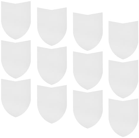 DIY Craft Cardboard Knight Shield, 12pcs Blank Paperboard Diy Play Shield for Boys Cardboard Easy to Hold for Decoration Medieval Party Decorations for Craft Cosplay Party Supplies