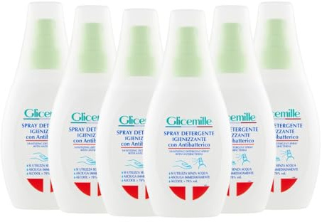 GLICEMILLE | Spray Detergente Igienizzante, 6x75ml