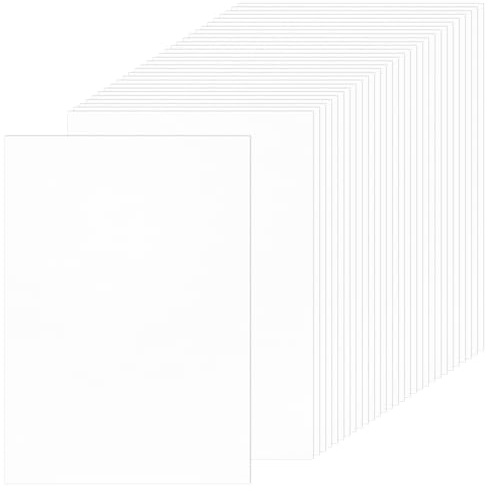 30 Fogli Carta Di Costruzione Di Cartone Bianca 250gsm A4 | PENPRIS Carta Copertina Cartoncino Doppio Facciale Pesante Per Stampante, Disegno, Biglietti, Menu PAC09WHA430