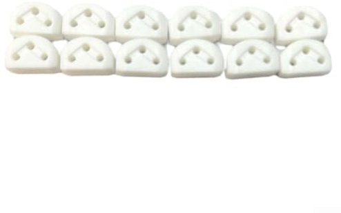 Accesorios para guitarra, 12 retenedores de cuerda para mejorar la jugabilidad en guitarras clásicas y ukeleles (blanco)