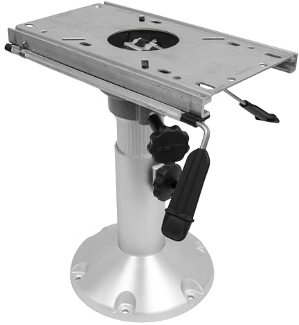 Wise 8WP21-374 Boat Seat Pedestal, Adjustable Height from 12 to 18, with Seat Slide Seat Mount, Adjustable Travel 5 - Fore & AFT