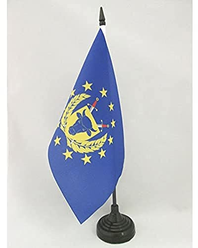AZ FLAG Bordsflagga Europeisk armé 21x14 cm 100D Polyester Plastfot
