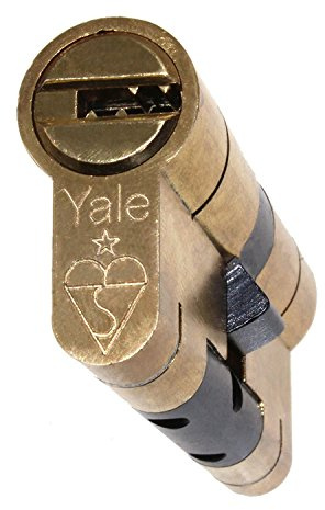 30/40 Brass YALE Superior Euro Cylinder with 3 Keys Anti Snap / Bump / Pick / Drill / Pull High Security uPVC Composite Door Barrel Profile Lock