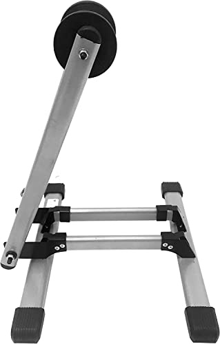 MaxxHaul 80717 Foldable Floor Bike Stand Fits 20-29 Sports Bicycles, black