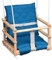 Holz Babyschaukel, Kinderschaukel, Schaukel für Kinder Schaukel 3 in 1 + SICHERHEITSGURT, Kleinkindschaukel, Baby schaukel und Schaukelsitz, Kinder schaukel Holz Indoor Outdoor (Marineblau)