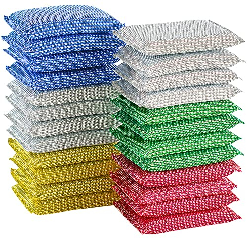 20 Stück Spülschwamm Waschbar,Küchenschwämme Scheuerschwämme für Küche Bad Doppelseitiger Mehrzweck Schwamm für Müheloses Reinigen