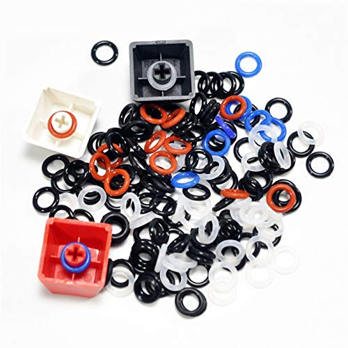 Pneumatische Armaturen 110 stücke Keycaps O Ring Seal Switch Sound-Dämpfer for Cherry MX-Tastatur-Dämpfer-Ersatzgeräusch Reduktion Tastatur O-Ring-Siegel Pneumatische Steckverbinder ( Color : Rood , S