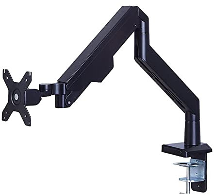 GUODDM Soporte de Monitor Ajustable, Brazo de Monitor Giratorio e inclinable de Altura Ajustable, Soportes de Monitor ergonómicos para Pantallas Planas y Curvas de 17-32 Pulgadas (Color : Black)