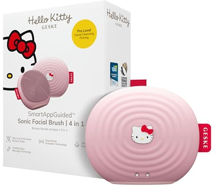GESKE x Hello Kitty | Cepillo facial sónico SmartAppGuided™ | 4 en 1 | Cepillo de limpieza facial eléctrico | Cepillo de limpieza | Cepillo facial | Limpieza de la piel | Cuidado de la piel