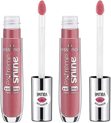 Essence - Brillant à Lèvres Extreme Shine Volume - 09 Shadow Rose (Lot de 2)