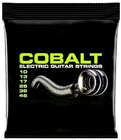 Guitar Strings Electric Guitar - Brilliant Sound Quality Strings made of Steel for Electric Guitar Coated with Cobalt (6 string set), Super Slinky Guitar Strings 10-46 Gauge