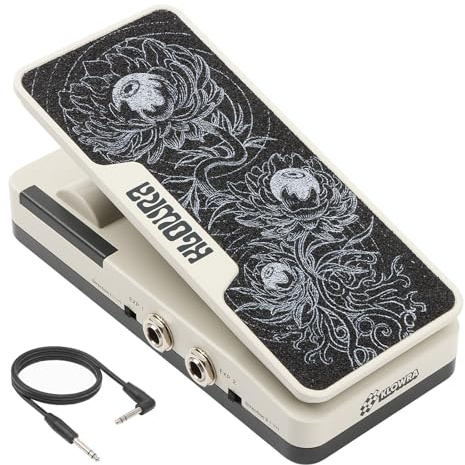 Mantra Dual Expression Pedal, Klowra, Passiv EXP med 2 oberoende utgångar, justerbar polaritet, bred kompatibilitet för gitarrpedaler, ampere, multieffekter, MIDI-kontroller