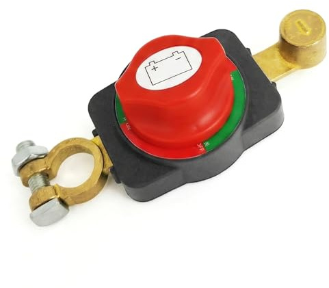 GWEOR Desconectador de Bateria Coche 12-48V,ON-OFF Cortacorrientes Coche,Aislador de Batería Interruptor de Apagado, Desconectador de Bateria Coche, para Vehículo Barco camper