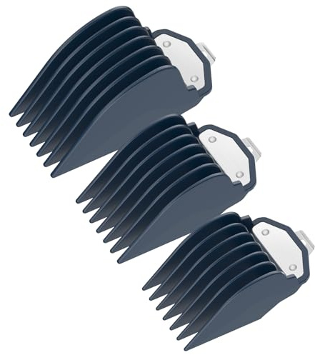 32/38/51 mm Trimmer cabezales para Wahl Magic Clip, juego de peine con 3 longitudes de corte, accesorios para cortapelos y maquinilla de afeitar a elegir (10, 12, 16, azul)
