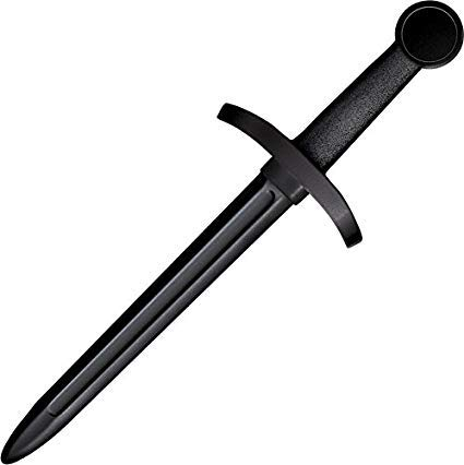 Cold Steel Espada de Entrenamiento 92BKD Training Dagger con Hoja de Goma (Polipropileno) de 33 cm