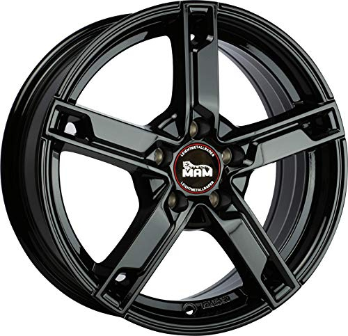 MAM Jantes en aluminium W4 7.5JX18 5/112 ET33 66.6 - Noir peint