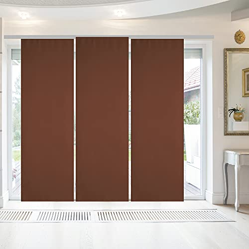 Blickdichter Flächenvorhang/Schiebevorhang (3er Pack) mit Technik - 60x245cm (Breite x Länge), Fertiggardine Alessia in vielen Farben