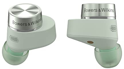 Bowers & Wilkins Pi5 S2 (Modelljahr 2023) kabellose True Wireless Noice Cancelling Kopfhörer mit Bluetooth, aptX, aktivem Noise Cancelling (ANC) und integrierten Mikrofonen // Sage Green