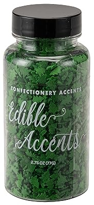 EDIBLE ACCENTS CHRISTMAS TREE - Gluten-free, Egg Free, Nuts Free, Kosher, Sprinkle Medley Mix, For Baking, Decorating, Cookies, Cupcakes, Cakes, Topping, Jimmies, Sugar Shapes